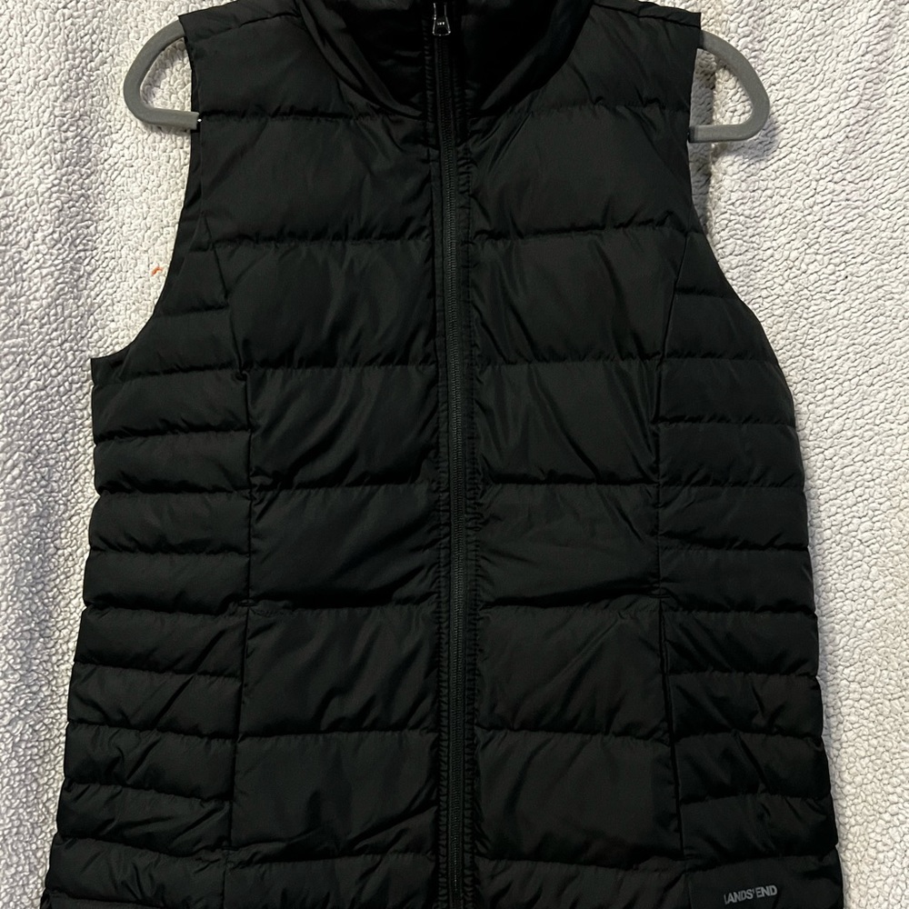 Lands end black vest
